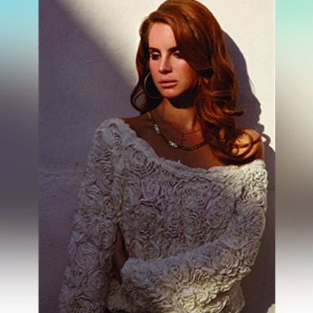 3D Mesh Floral Sweater American Apparel (as seen on Lana del Ray album cover)